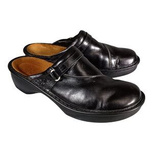 Naot Florence Mule Clogs Shoes Closed Toe Leather Black Womens 40/US 9 - 9.5